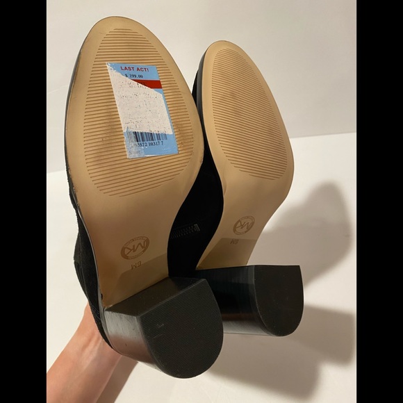 Michael Kors thatcher ankle boots suede black 6 M - Picture 10 of 11